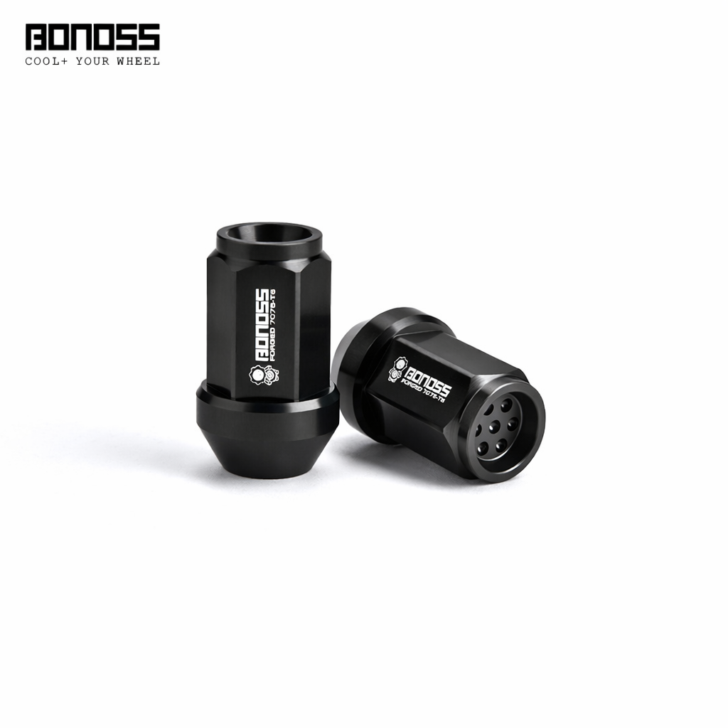 Short Honeycomb Aluminum Wheel Lug Nuts - M12x1.25
