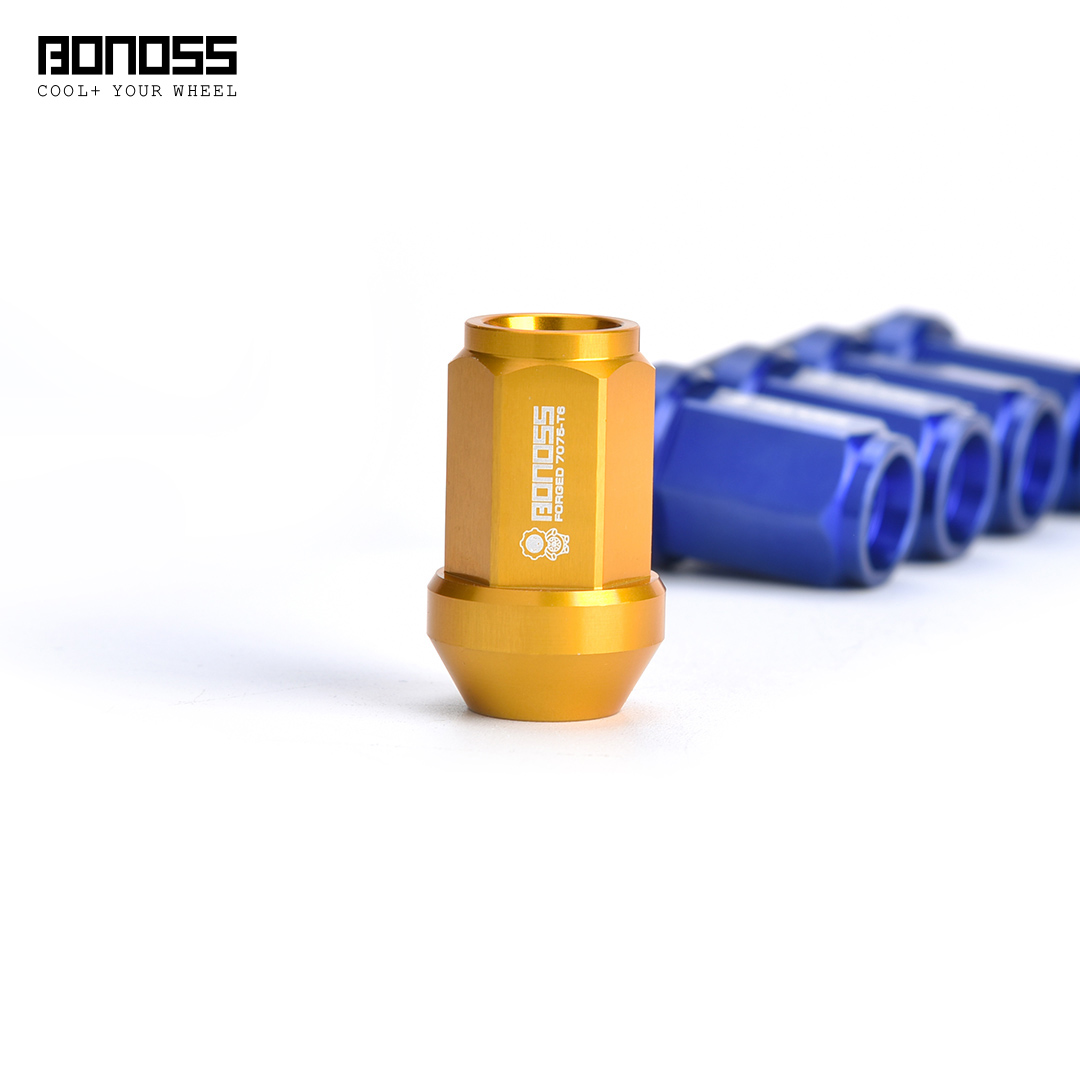 Short Honeycomb Aluminum Wheel Lug Nuts - M12x1.5