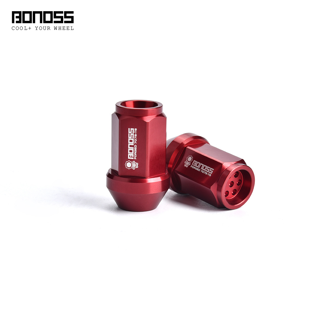 Short Honeycomb Aluminum Wheel Lug Nuts - M12x1.25